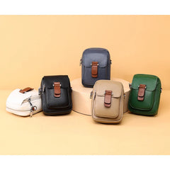 Women's Leather Multi-layer Phone Shoulder Bag