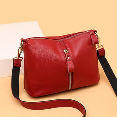Women's Leather Crossbody Tote Bag Natural Cowskin