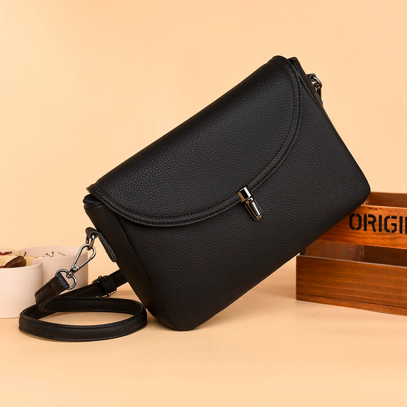 Leather Women's Shoulder Bag High Cowhide Messenger Casual Ladies Tote