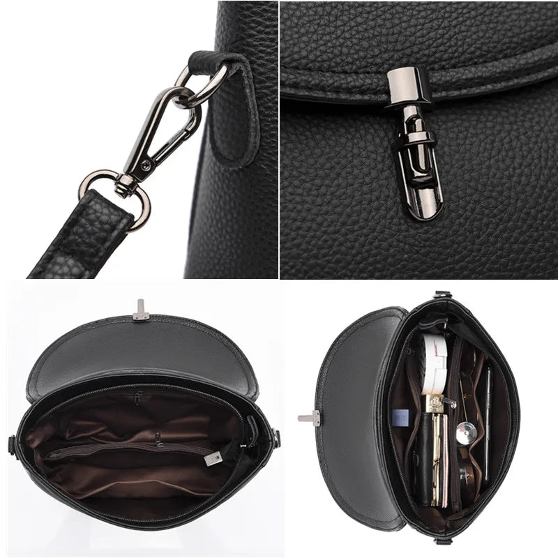 Leather Women's Shoulder Bag High Cowhide Messenger Casual Ladies Tote