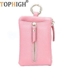 Leather Car Key Wallets Men Holder Housekeeper Keys Organizer Women Keychain