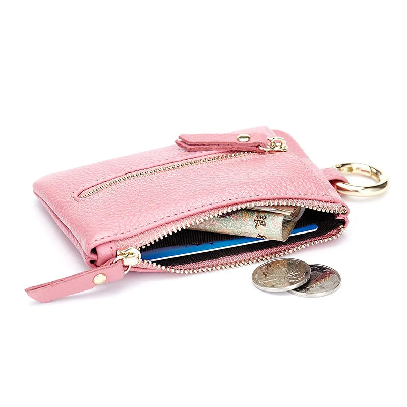 Leather Car Key Wallets Men Holder Housekeeper Keys Organizer Women Keychain