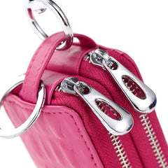 Leather Car Key Women Wallets Holder Housekeeper Ladies Keys Organizer