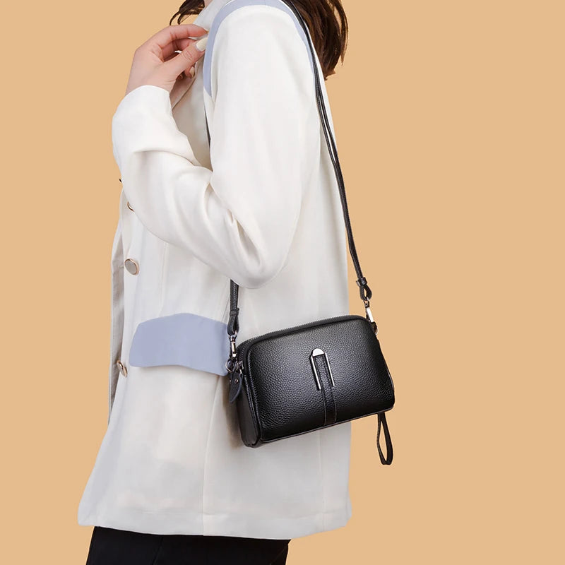 Leather Clutches Wallets Phone Bags Women Messenger Bags