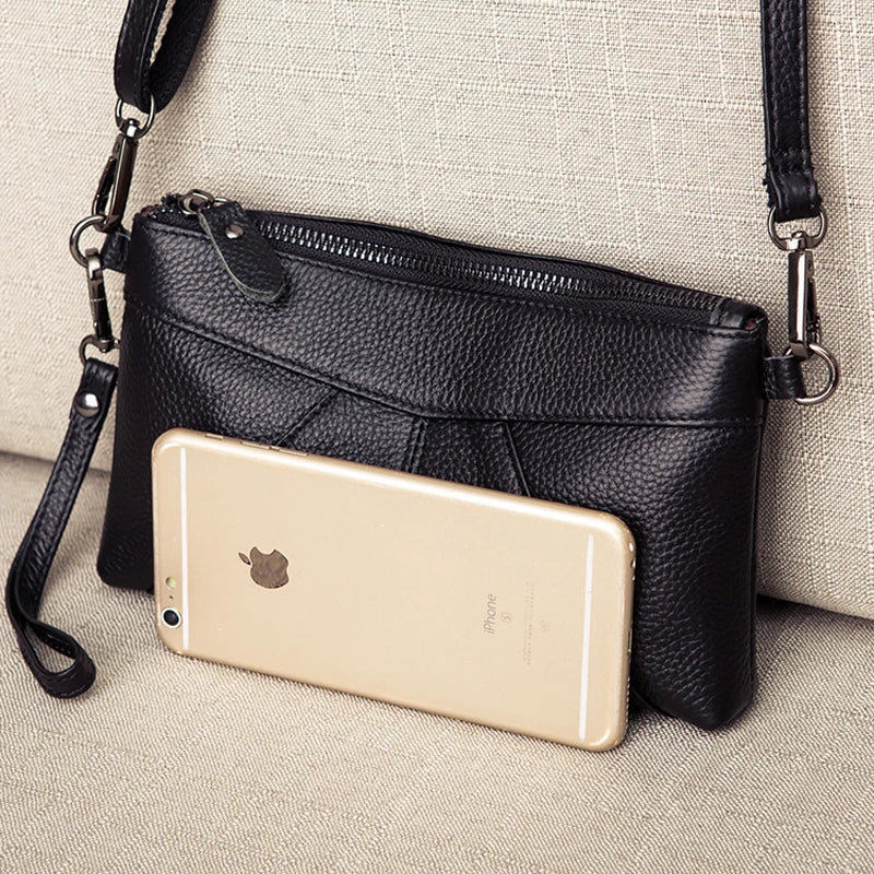 Small Leather Crossbody Bag for Women Ladies Shoulder Purse Clutch