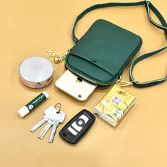 Women's Leather Shoulder Bags Crossbody Clutch Phone Purse
