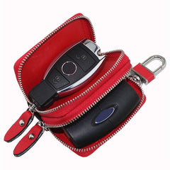 Leather Key Wallet Men & Women Car Key Bag Function Key Case Ladies Housekeeper