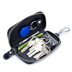 Men's Leather Key Wallet Car Key Holder Pouch Bag Case