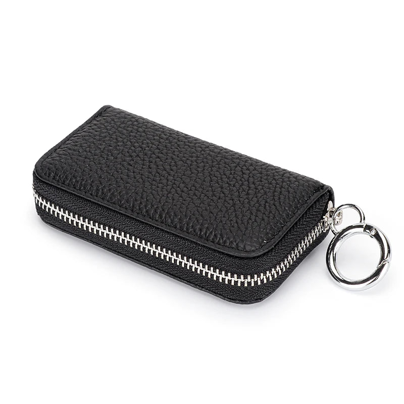 Leather Key Wallets Unisex Key Bag Multifunction Keys Organizer