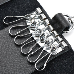Leather Key Wallets Men Key Holder Male Keys Organizer Women Keychain