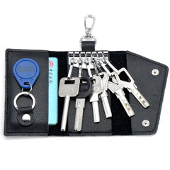 Leather Key Wallets Men Key Holder Male Keys Organizer Women Keychain