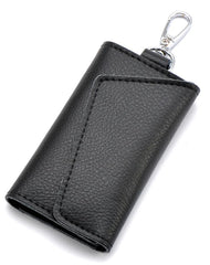 Leather Key Wallets Men Key Holder Male Keys Organizer Women Keychain
