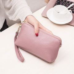 Leather Lady Clutch Bag Shoulder Crossbody Bags For Women Messenger Purse