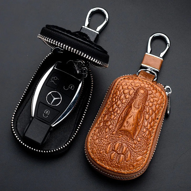 Leather Key Bag Keychain Holder for Car Keys