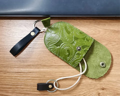 Custom Engraved Leather Car Key Holder Wallet 002