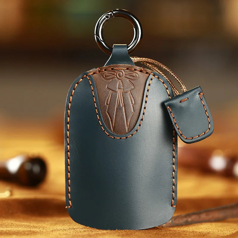 Leather Princess Car Keychain Key Holder Women Key Bag