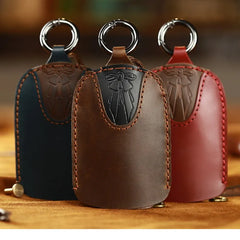 Leather Princess Car Keychain Key Holder Women Key Bag