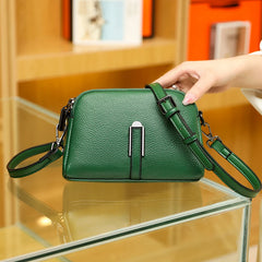 Leather Shoulder Bag Cowhide Women Bag Lady Messenger Bag