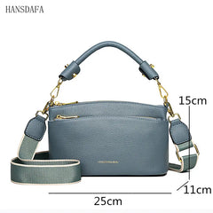 High Cow Leather Women's Handbag Small Female Messenger Bag