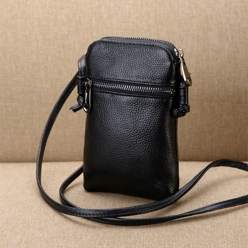 Leather Small Ladies Crossbody Bags Female Casual Shoulder Bags