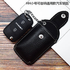 Leather Smart Key Holder Wearable Belt Car Key Wallet Organizer