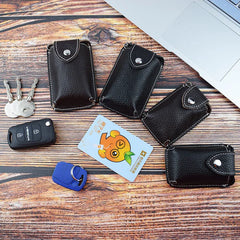 Leather Smart Key Holder Wearable Belt Car Key Wallet Organizer