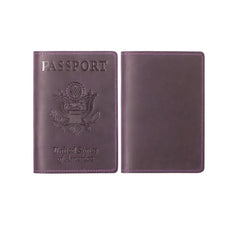 Vintage Cow Leather Passport Holder Case For Men & Women