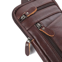 Leather Waist Packs Pocket Men's CellPhone Bags