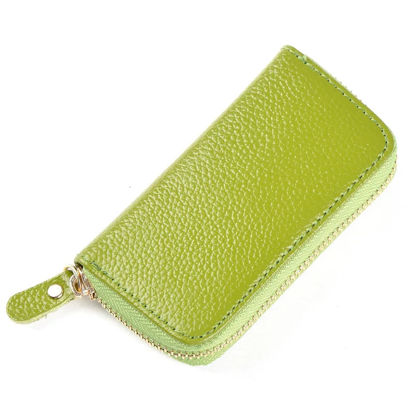 Leather Key Wallets Organizer Holder Storage Bag