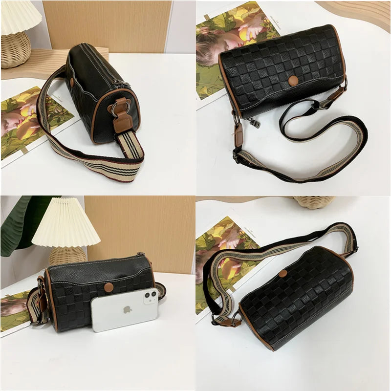 Multi-Layer Crossbody Bag for Women Soft Leather Shoulder Messenger Bag