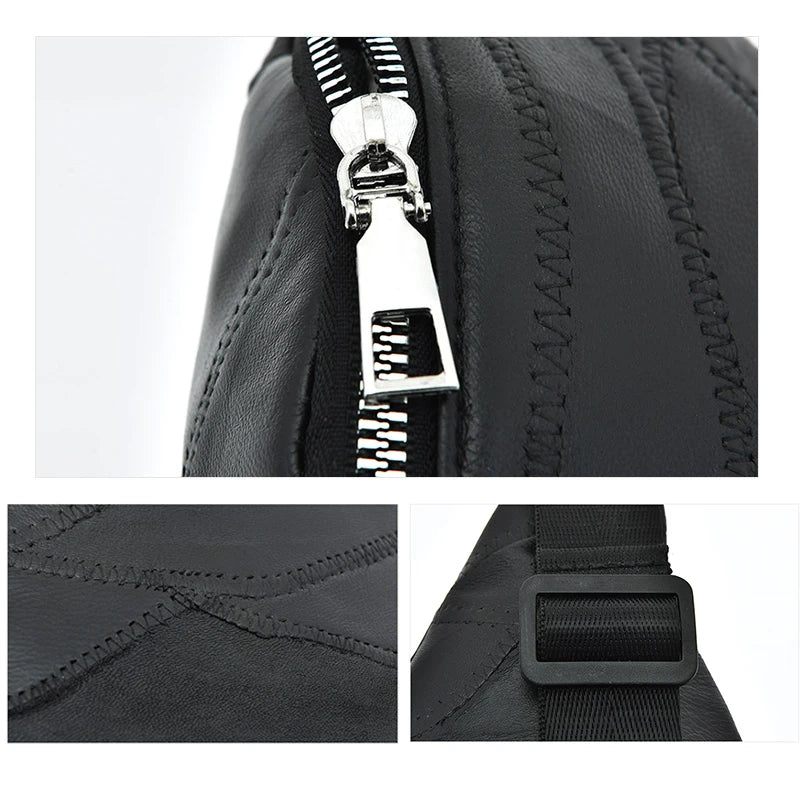 Leather Women Waist Bag Fanny Pack Money Pouch Shoulder Travel Chest bag