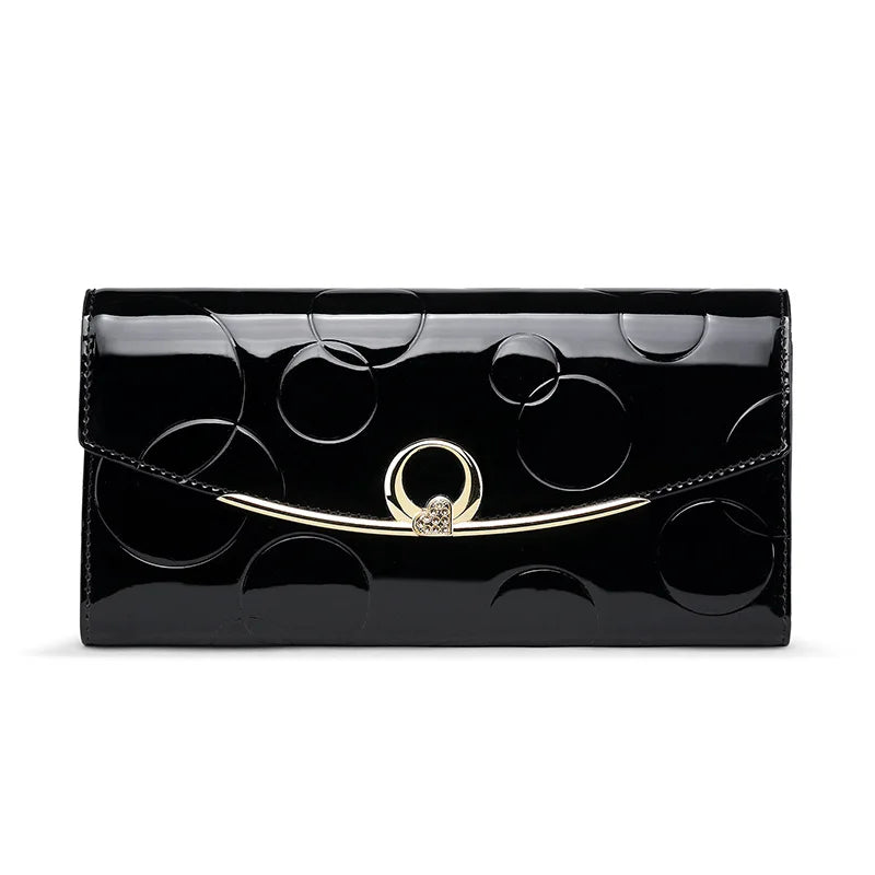 Long Diamond Hasp Wallet Women's Clutch Wallet