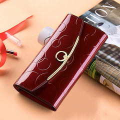 Long Diamond Hasp Wallet Women's Clutch Wallet