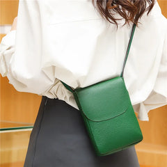 Leather Women's Casual Phone Bag Ladies Messenger Bag Small Shoulder Bag