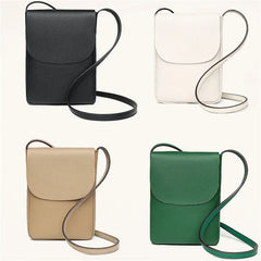 Leather Women's Casual Phone Bag Ladies Messenger Bag Small Shoulder Bag