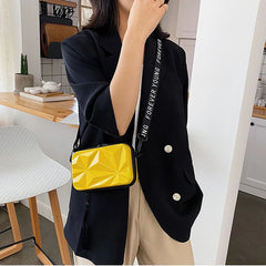 Geometric Hard Box Women Bag Plastic Handbag Crossbody Messenger Shoulder Bags