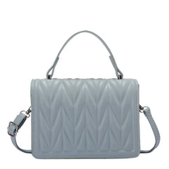 Geometric Embossing PU Leather Crossbody Messenger Bag