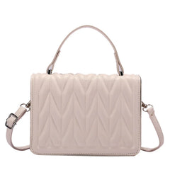 Geometric Embossing PU Leather Crossbody Messenger Bag