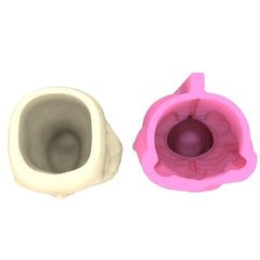 Geometric Halloween Skull Silicone Mold for Succulent Plant Pot