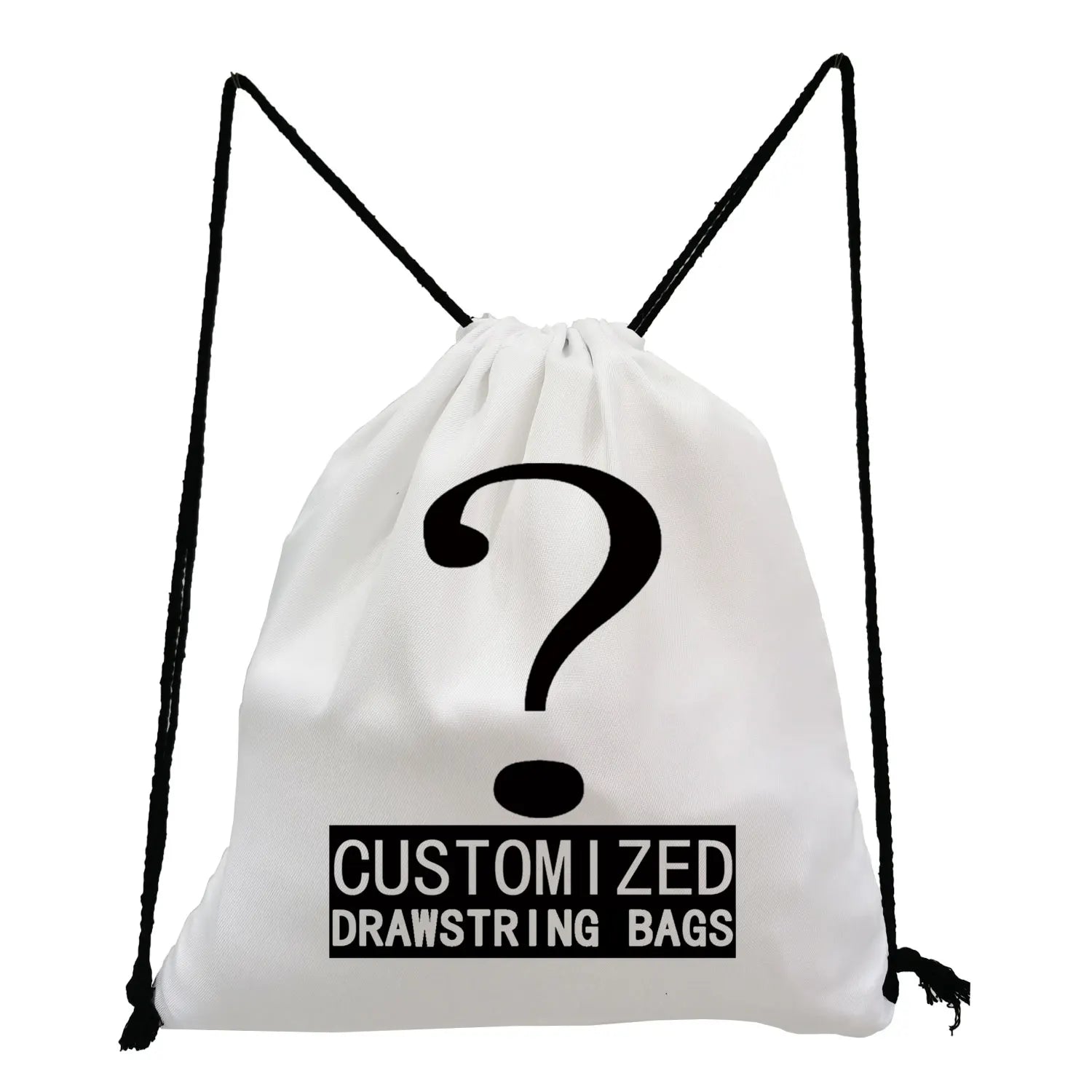 Abstract Pattern Drawstring Backpack Casual Unisex Storage Bag