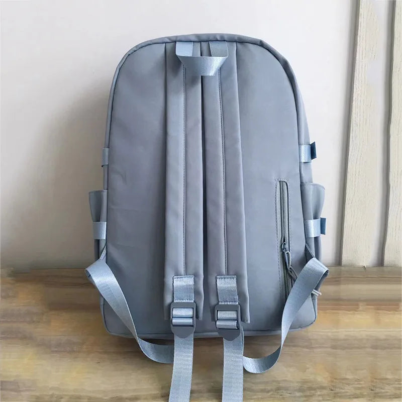 Gintama Cartoon Backpack Waterproof Nylon School Bag with Pencil Case