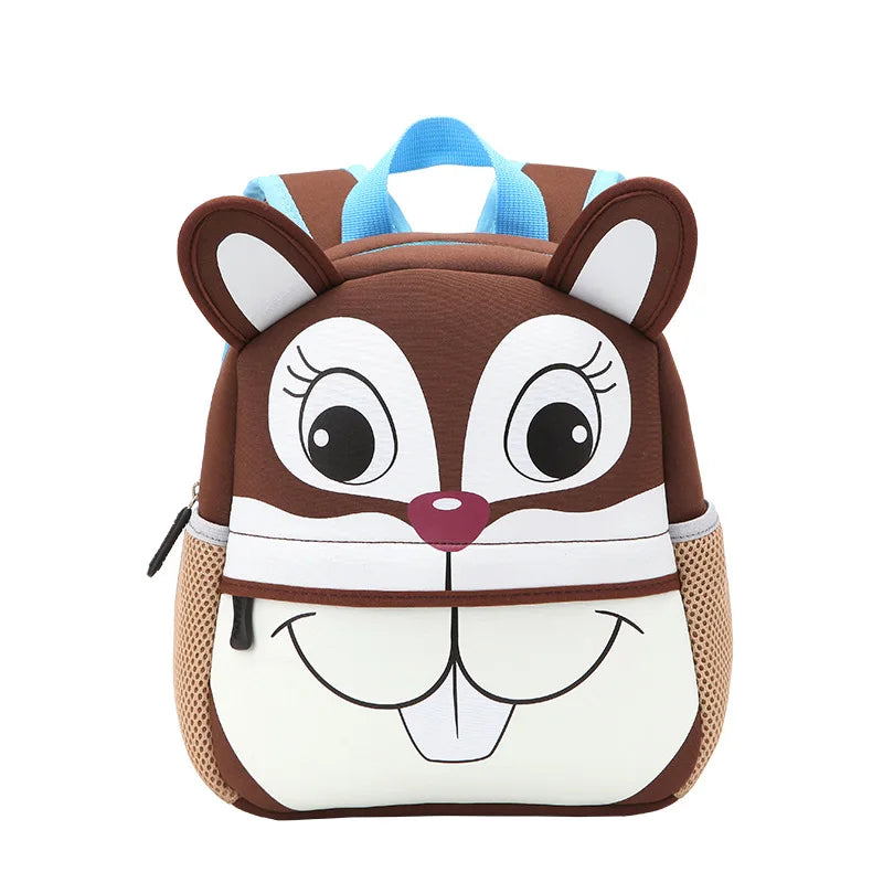 Cartoon Animal Kids Neoprene School Backpack