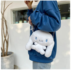 Girl Furry Duck Mobile Phone Bag Cartoon Shoulder Bag Crossbody Bag