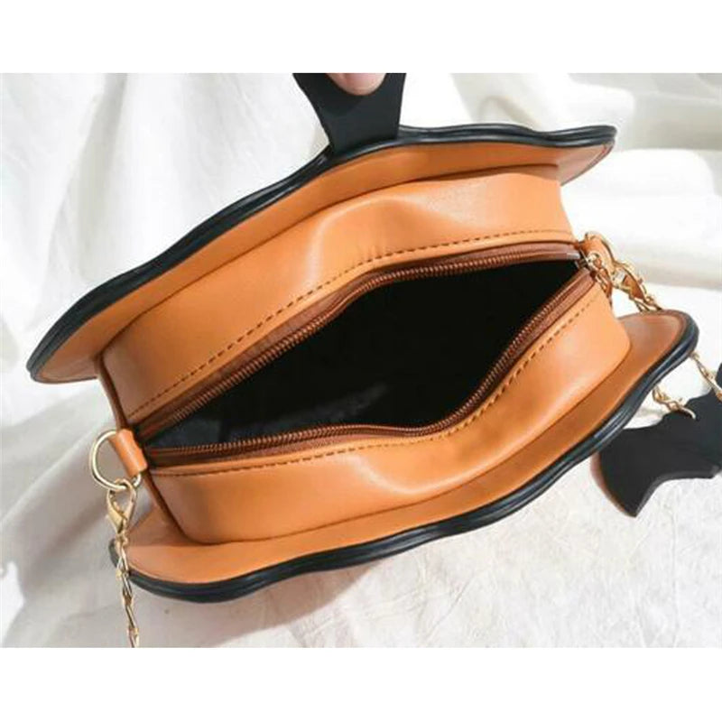 Girl Halloween Pumpkin Shaped Demon Messenger Shoulder Bag