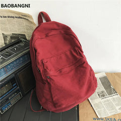 Canvas Teen Girl School Backpack Women's Rucksack