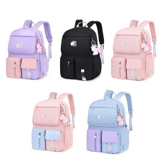 Kids Backpack Schoolbag Rucksack Primary Bookbags with Pendant
