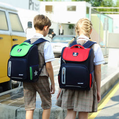 Kids Cartoon School Backpack Nylon Bookbag Grades 3-6