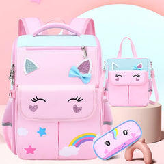 Girls' Primary School Backpack for Children Orthopedic 1st Grade School Bag
