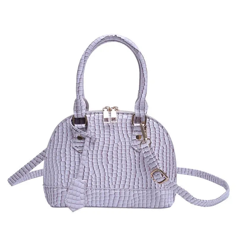 Glossy Stone Pattern Hard Shell Bags Women's Top Handle Crossbody Shoulder Bags