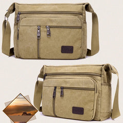 Canvas Casual Shoulder Crossbody Outdoor Bag Mens Travel School